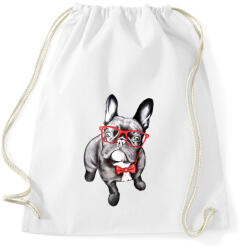 printfashion Francia bulldog - Sportzsák, Tornazsák - Fehér (1020055)