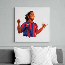 printfashion Ronaldinho - Vászonkép - Fehér (16841145)