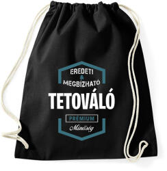 printfashion Tetováló prémium minőség - Sportzsák, Tornazsák - Fekete (1468660)