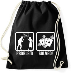 printfashion Probléma megoldva - Sportzsák, Tornazsák - Fekete (2391879)