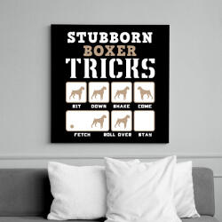 printfashion Boxer tricks inverse - Vászonkép - Fekete (6645087)