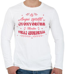printfashion Az anyai szeretet - Férfi hosszú ujjú póló - Fehér (13294170)