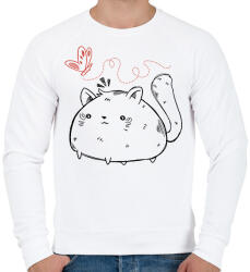 printfashion Dagi cica - Férfi pulóver - Fehér (13009682)