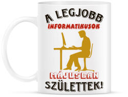 printfashion Informatikus férfi szülinapja május - Bögre - Fehér (5616887)