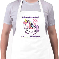 printfashion Embernek lenni unalmas - Kötény - Fehér (14183436)