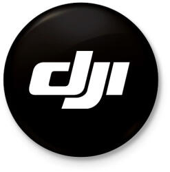 printfashion Dji logo - Kitűző, hűtőmágnes - Fekete (3100313)