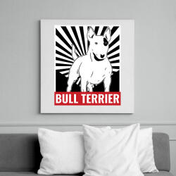 printfashion Bull Terrier - Vászonkép - Fehér (10129885)