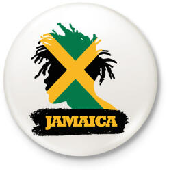 printfashion Jamaica - Kitűző, hűtőmágnes - Fehér (7663073)