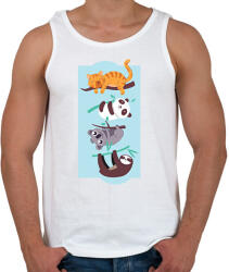 printfashion Közös hobbi - Férfi atléta - Fehér (1793040)