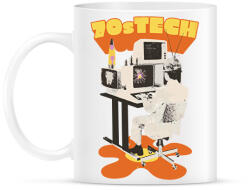 printfashion Retro - 70-es évek technológia - Bögre - Fehér (5715519)