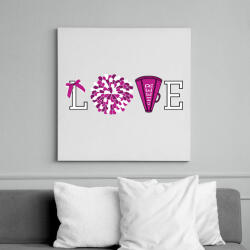 printfashion Love cheerleader - Vászonkép - Fehér (6630903)