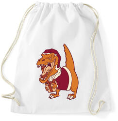printfashion Mikulás dínó - Sportzsák, Tornazsák - Fehér (14602434)