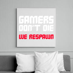 printfashion Gamer - Vászonkép - Fehér (11402041)