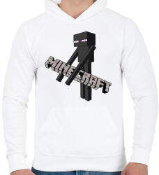 printfashion Enderman Thief - Férfi kapucnis pulóver - Fehér (2179419)