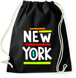 printfashion NEW YORK - Sportzsák, Tornazsák - Fekete (872683)
