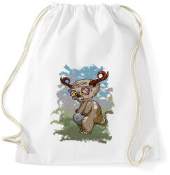 printfashion A fülszarvú - Sportzsák, Tornazsák - Fehér (5690248)