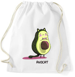 printfashion AvoCat - Sportzsák, Tornazsák - Fehér (1738505)