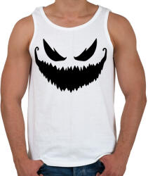 printfashion Ijesztő halloween tökfej 2 - Férfi atléta - Fehér (5545564)