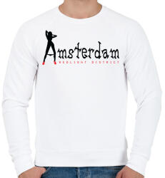 printfashion amsterdam-black-red - Férfi pulóver - Fehér (779395)