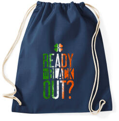 printfashion Black out - Sportzsák, Tornazsák - Sötétkék (80155)