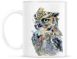 printfashion Painted Owl - Bögre - Fehér (1249741)
