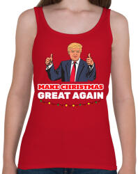 printfashion MAKE CHRISTMAS GREAT AGAIN - Női atléta - Cseresznyepiros (10823011)