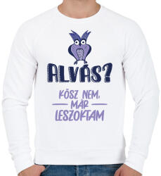 printfashion Kösz nem, már leszoktam - Férfi pulóver - Fehér (7542232)