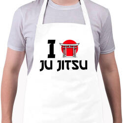 printfashion I love Ju Jitsu - Kötény - Fehér (9449393)