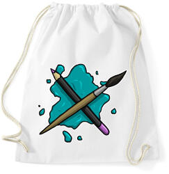 printfashion Ceruza és ecset - Sportzsák, Tornazsák - Fehér (8405609)