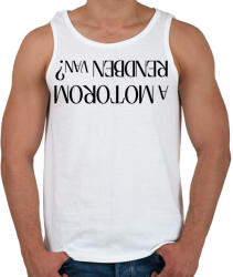 printfashion a motorom - Férfi atléta - Fehér (15960605)