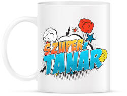 printfashion Szuper tanár - Bögre - Fehér (2141945)