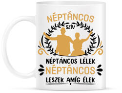 printfashion Néptáncos szív - Bögre - Fehér (7417931)