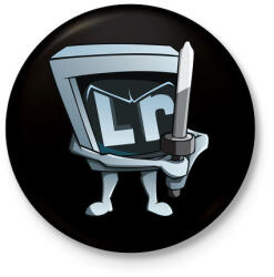 printfashion Light - Kitűző, hűtőmágnes - Fekete (3094466)