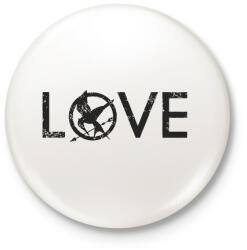 printfashion Az éhezők viadala - Kitűző, hűtőmágnes - Fehér (3075956)