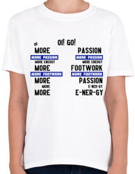 printfashion more passion fekete (tiktok) - Gyerek póló - Fehér (14651126)