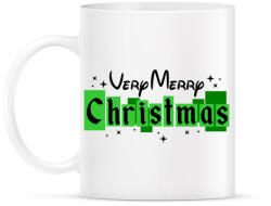 printfashion Nagyon boldog karácsonyt! - Bögre - Fehér (1100072)