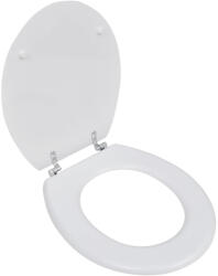 vidaXL egyszerű tervezésű fehér MDF WC-ülőke (140801)