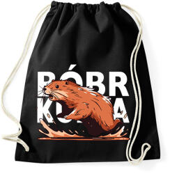 printfashion Bober Kurwa - Sportzsák, Tornazsák - Fekete (15921354)