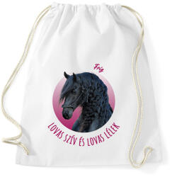 printfashion Lovas szív - Fríz - Sportzsák, Tornazsák - Fehér (7188434)