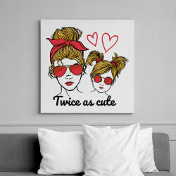 printfashion Anyja lánya - Vászonkép - Fehér (11713497)