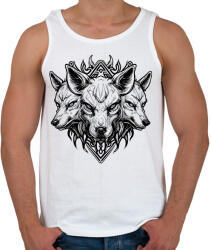 printfashion angry cerberus - Férfi atléta - Fehér (15191713)