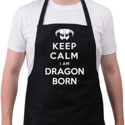printfashion Keep calm - Kötény - Fekete (4931674)