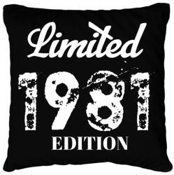 printfashion 1981 - Párnahuzat, Díszpárnahuzat - Fekete (4558966)
