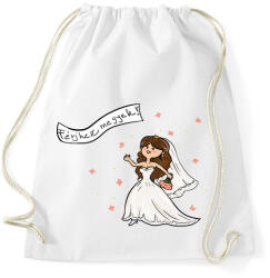 printfashion Férjhez megyek - Sportzsák, Tornazsák - Fehér (3997865)
