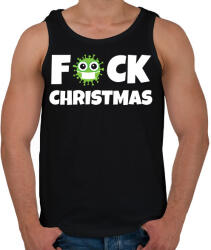 printfashion FUCK CHRISTMAS 2 - Férfi atléta - Fekete (10441058)