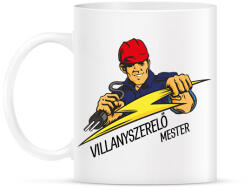 printfashion Villanyszerelő mester - Bögre - Fehér (6546180)