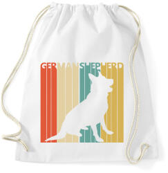 printfashion Németjuhász - Sportzsák, Tornazsák - Fehér (2117250)