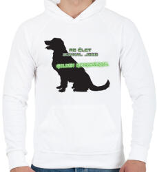 printfashion Golden retriever - Férfi kapucnis pulóver - Fehér (13984910)