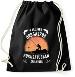 printfashion a legjobb horgászok - Sportzsák, Tornazsák - Fekete (4987379)