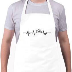 printfashion Fotózás ekg - Kötény - Fehér (5371473)